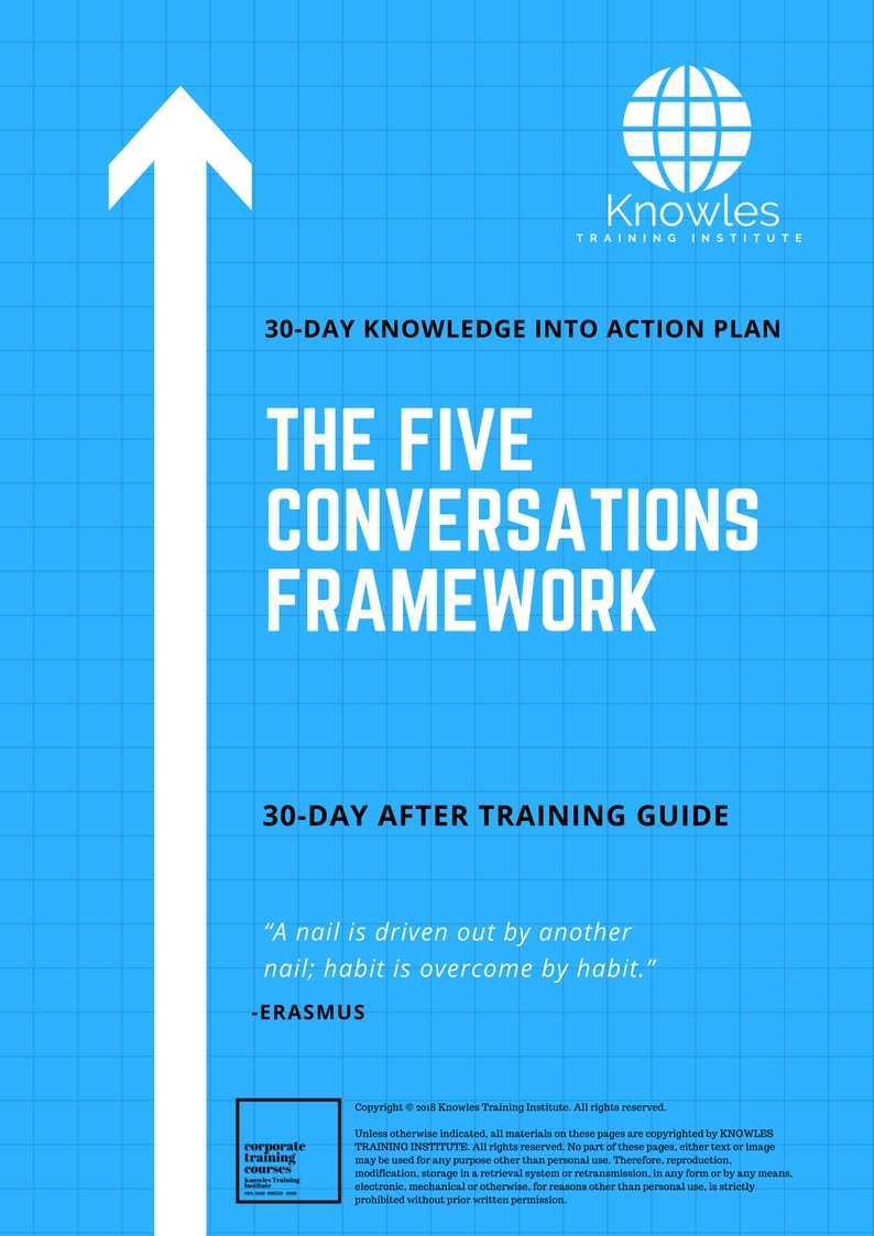The Five Conversations Framework 30 Day After Training Guide