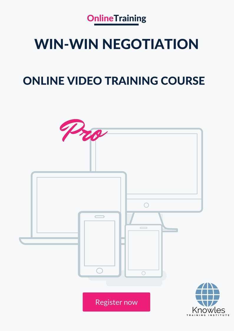 Win-Win Negotiation Online Training Video Course