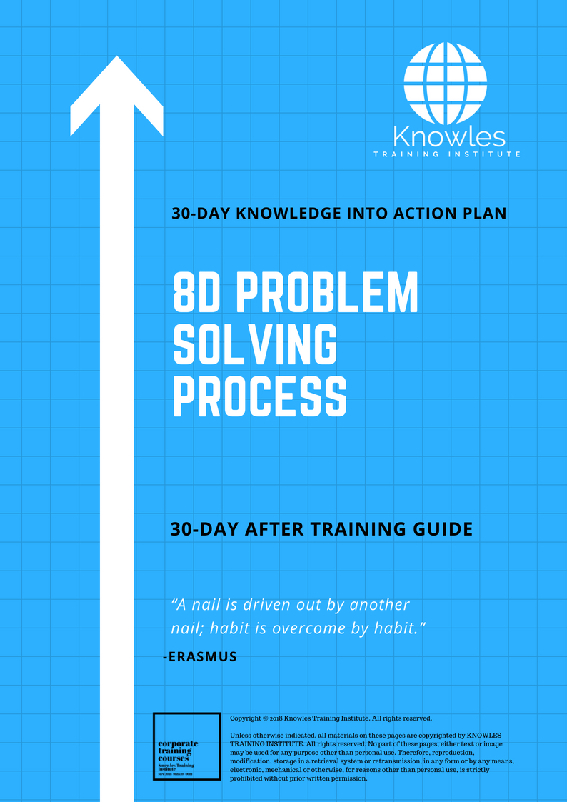 30-Day Action Plan For 8D Problem Solving Process