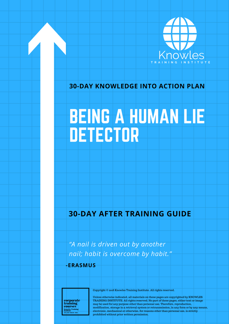 30-Day Action Plan For Being A Human Lie Detector