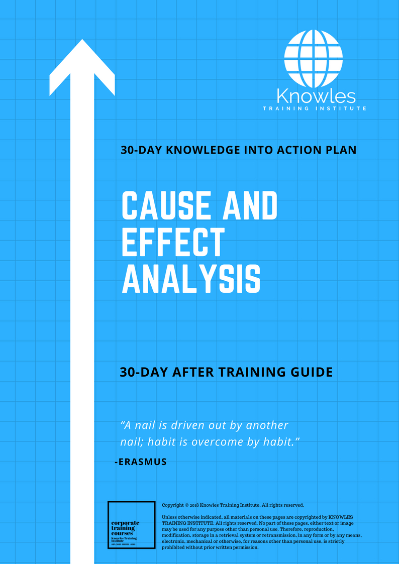 30-Day Action Plan For Cause And Effect Analysis