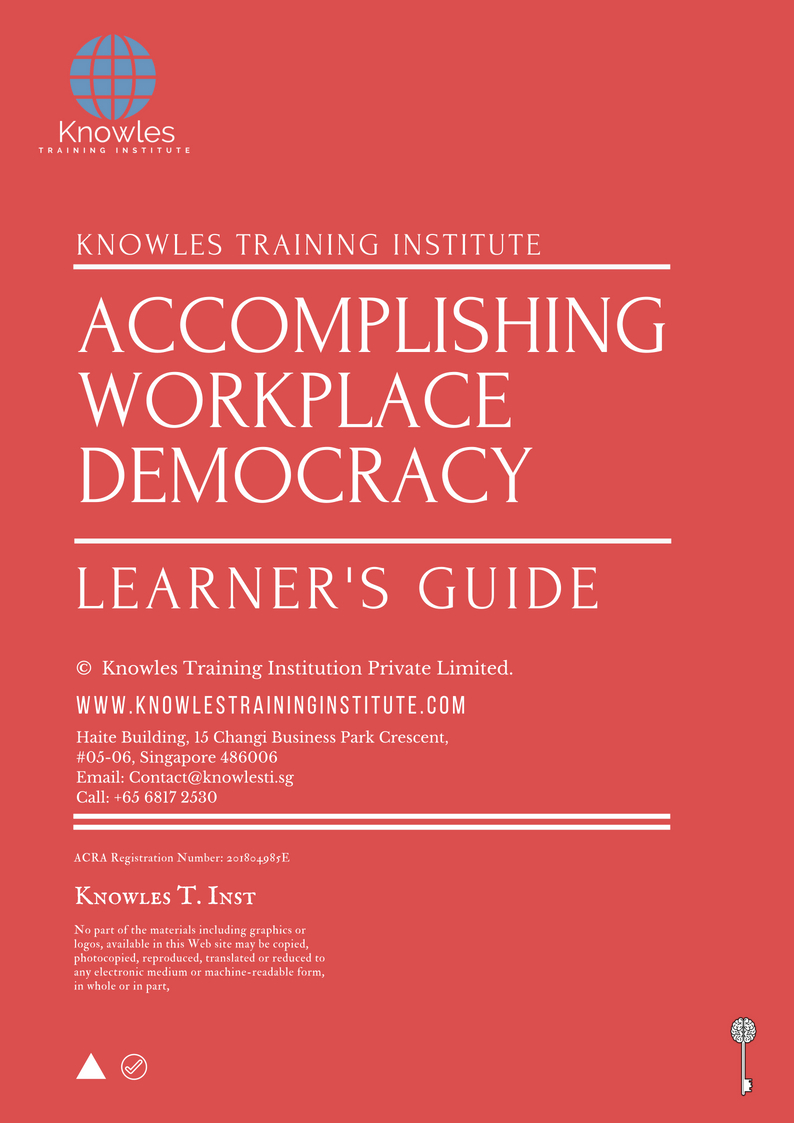 Accomplishing Workplace Democracy Learner’s Guide
