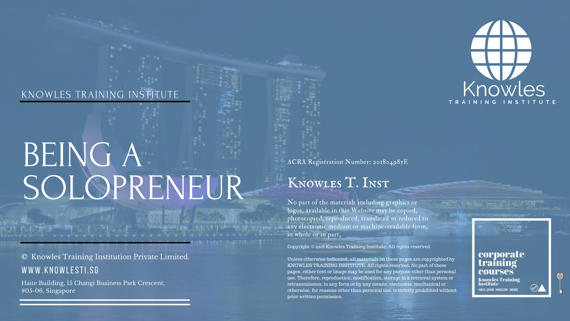 Being A Solopreneur Training Course in Singapore