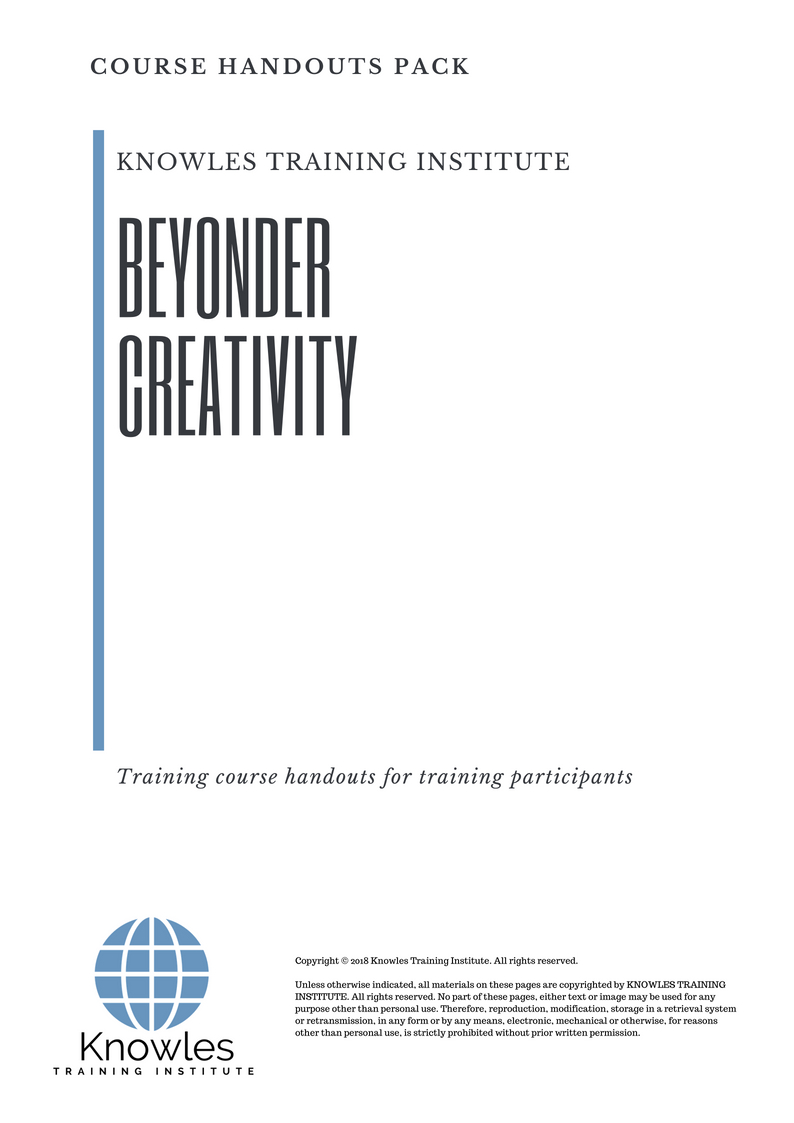 Beyonder Creativity Course Handouts