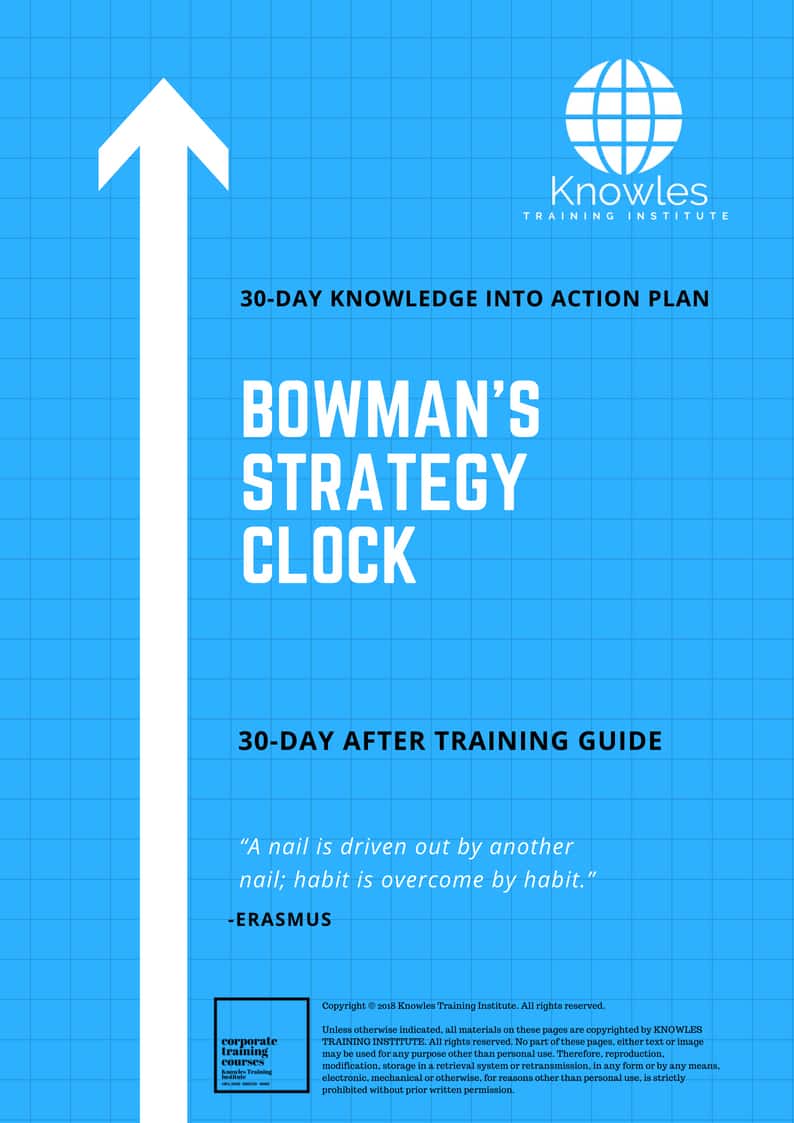 Bowman’S Strategy Clock 30-Day Action Plan