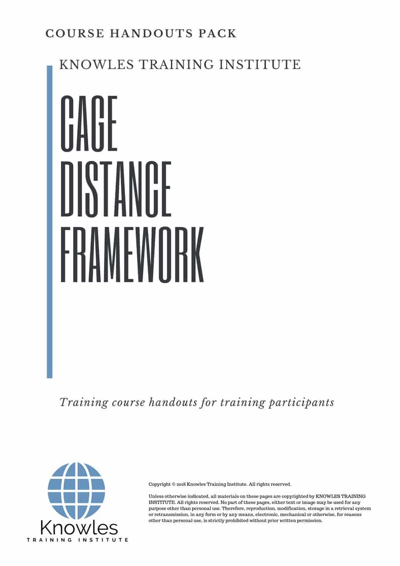 Cage Distance Framework Course Handouts