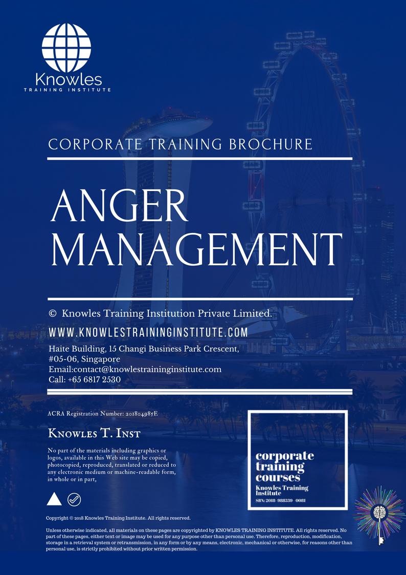 Course Brochure For Anger Management