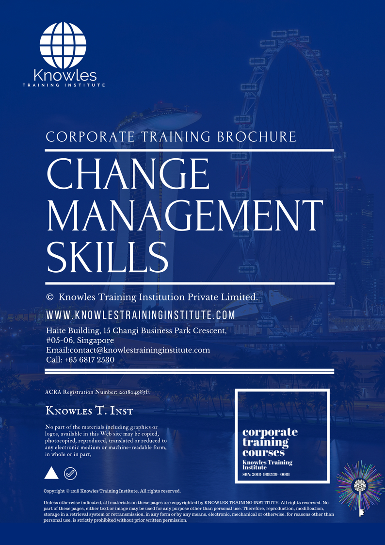 Course Brochure For Change Management Skills