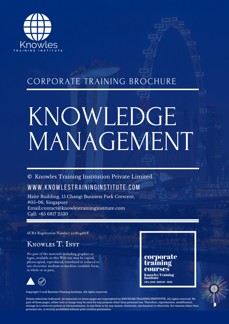 Course Brochure For Knowledge Management