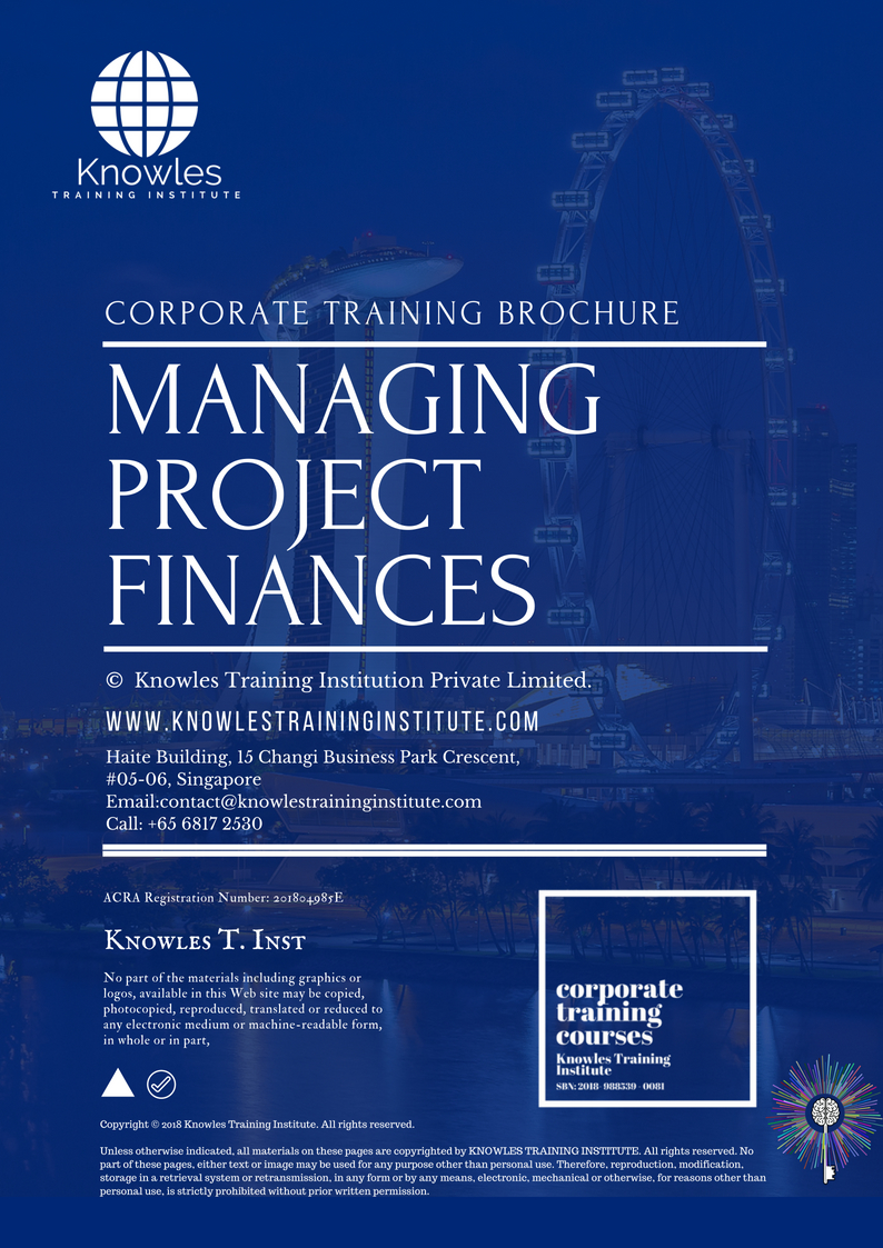 Course Brochure For Managing Project Finances
