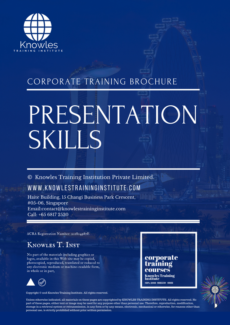 Course Brochure For Presentation Skills