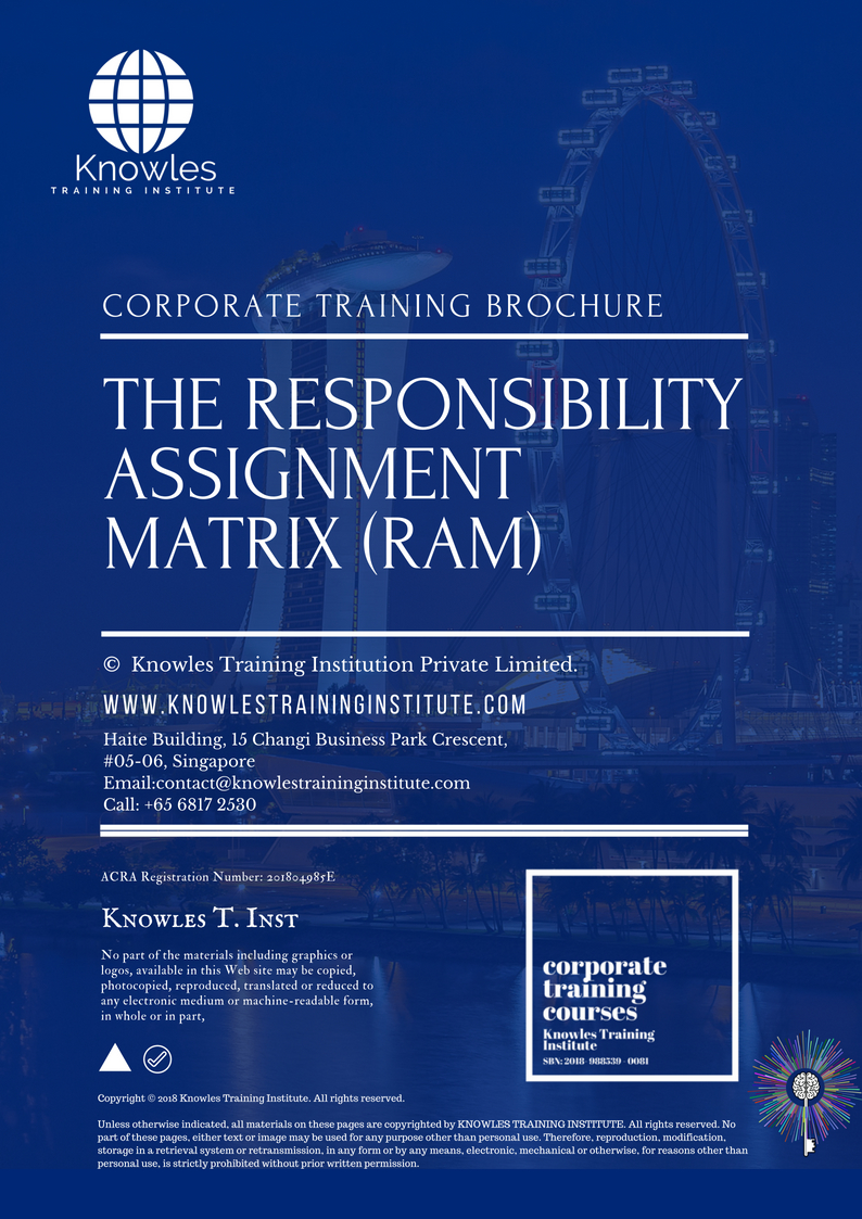 Course Brochure For The Responsibility Assignment Matrix (Ram)