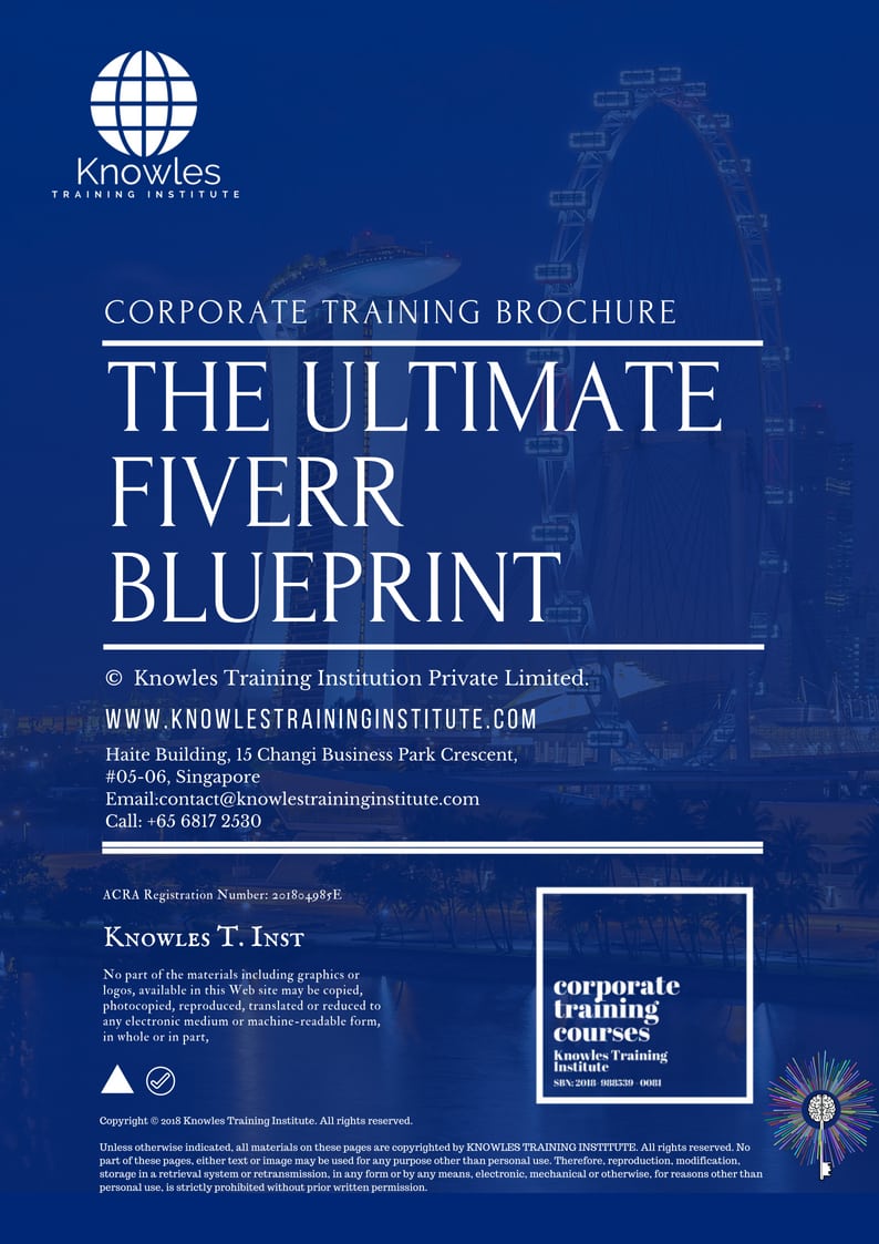 Course Brochure For The Ultimate Fiverr Blueprint