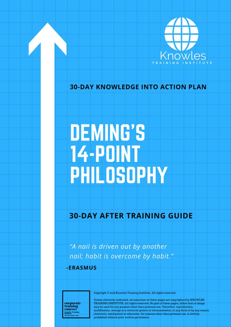 Deming’s 14-Point Philosophy 30-Day Action Plan