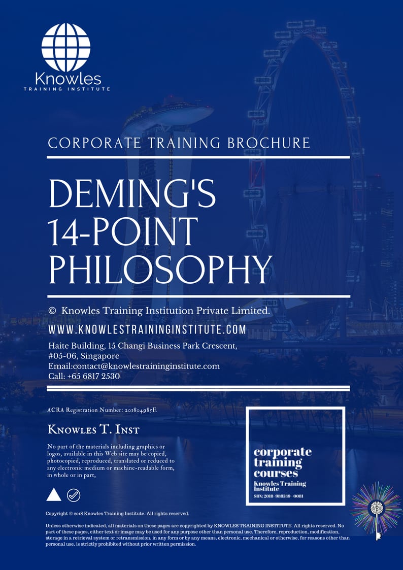 Deming’s 14-Point Philosophy Course Brochure