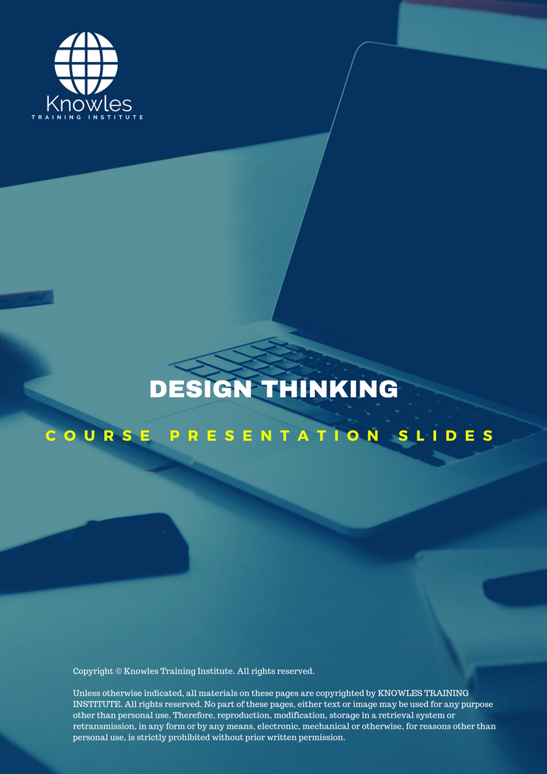 Design Thinking PPT Slides Used During Course