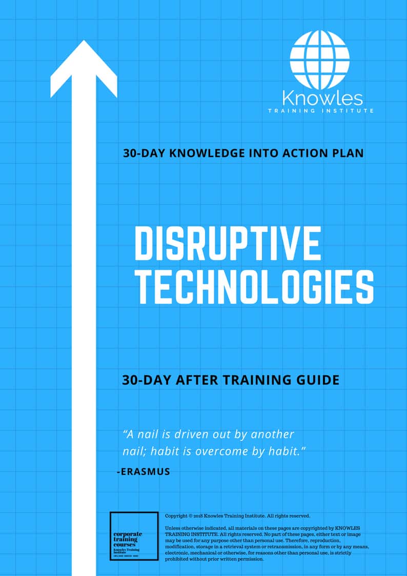 Disruptive Technologies 30-Day Action Plan