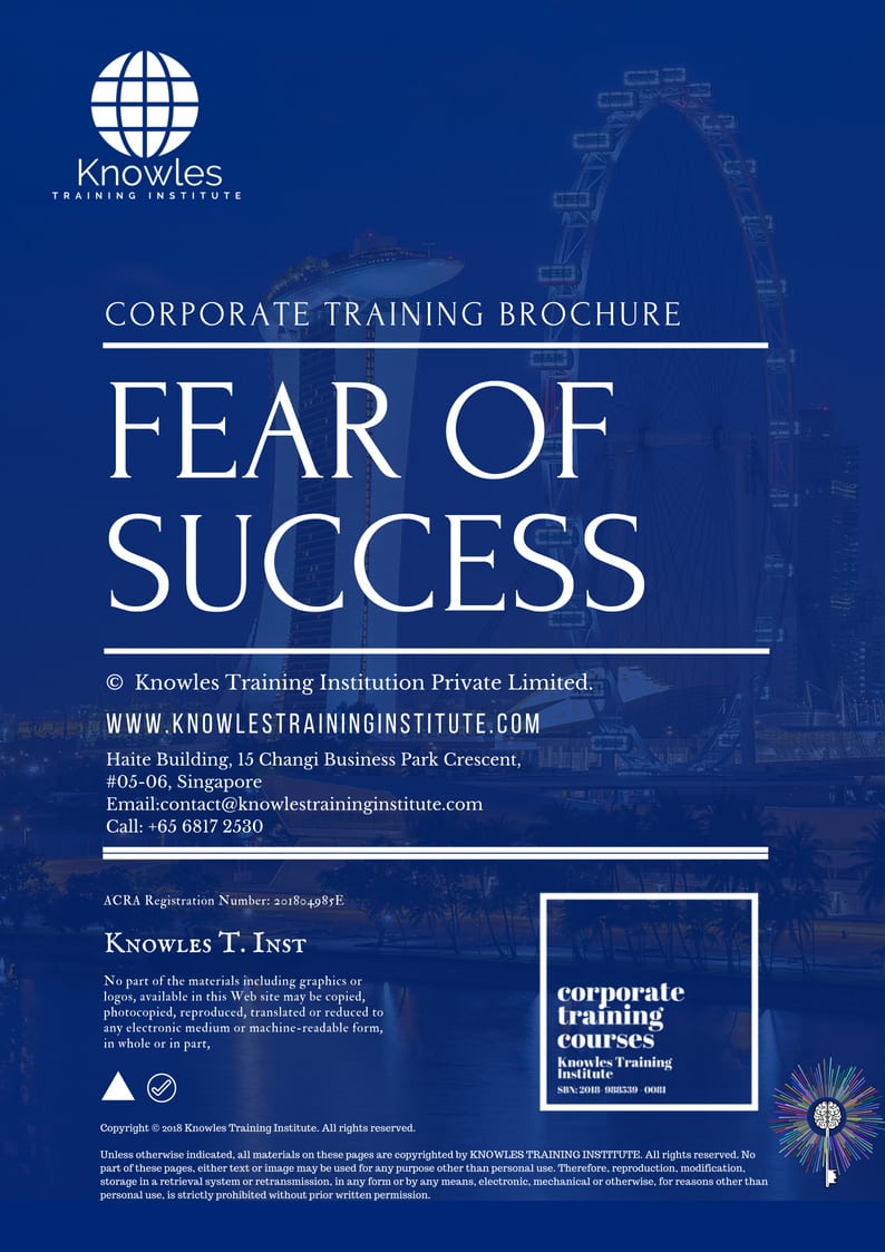 Fear of Success Course Brochure