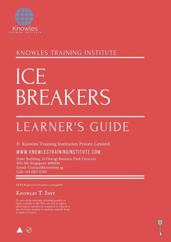Ice Breakers Training Course In Singapore Knowles Training Institute