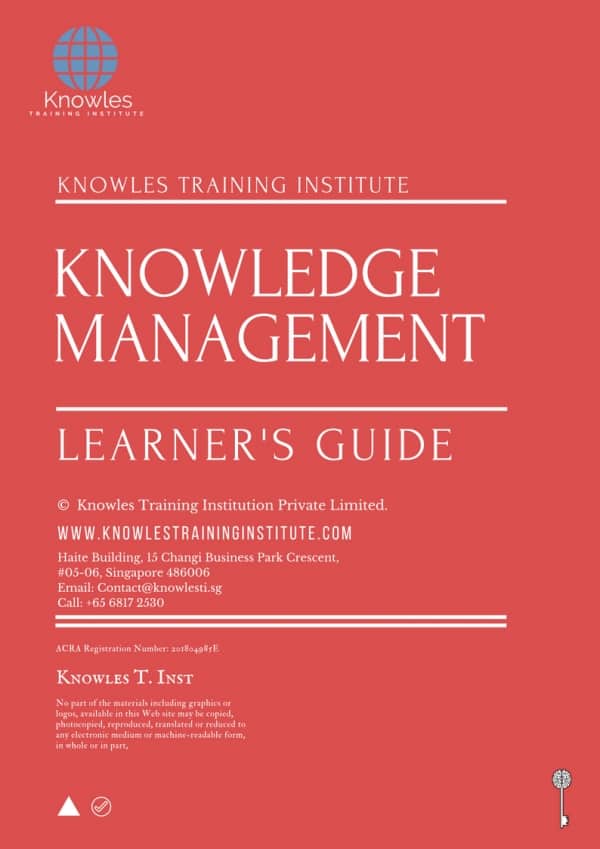 Knowledge Management Training Course In Singapore Knowles Training