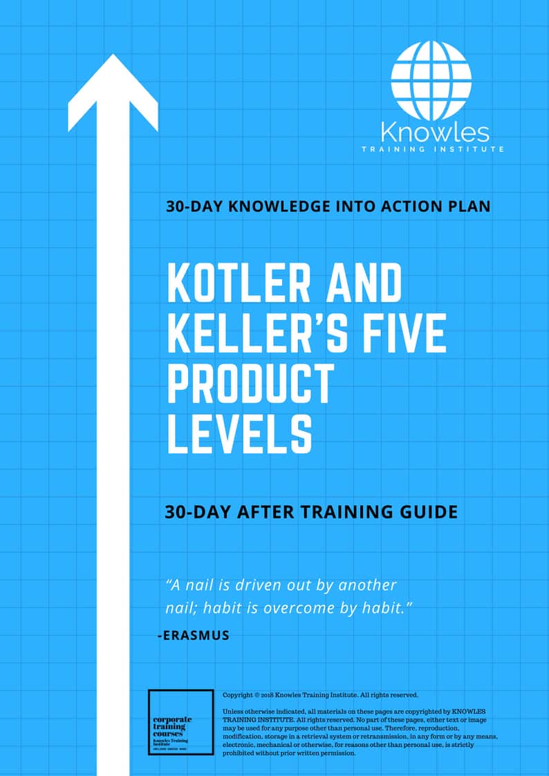 Kotler And Keller’s Five Product Levels 30-Day Action Plan
