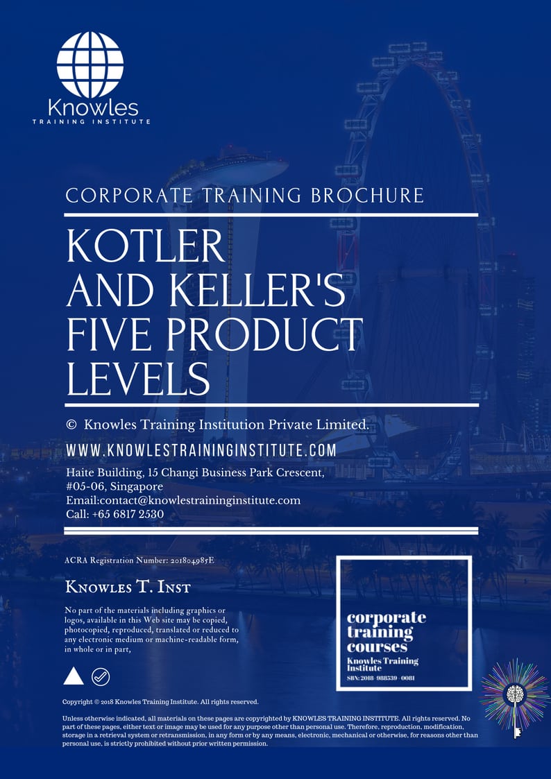 Kotler And Keller’s Five Product Levels Course Brochure