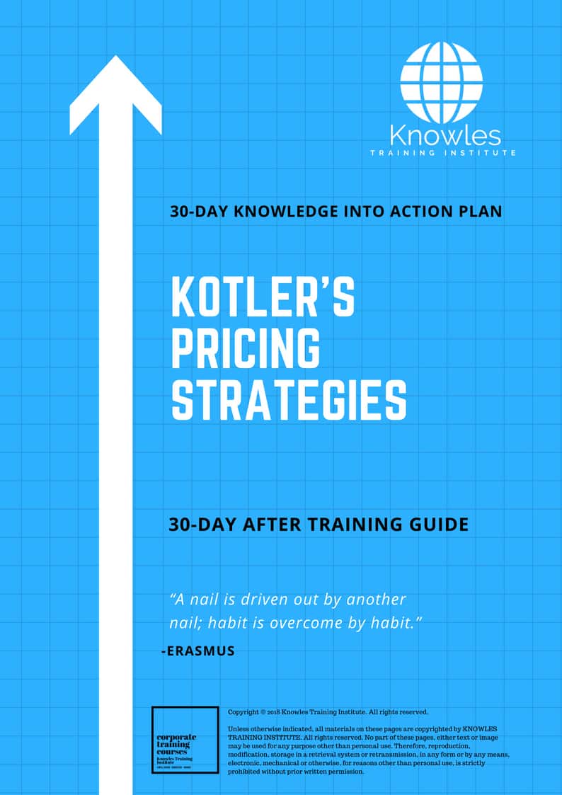 Kotler’s Pricing Strategies 30-Day Action Plan