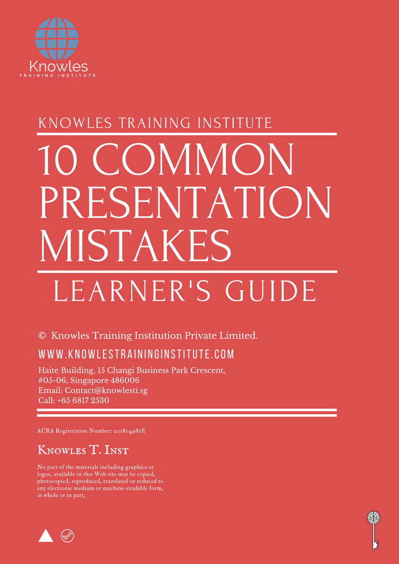 Learner’s Guide For 10 Common Presentation Mistakes