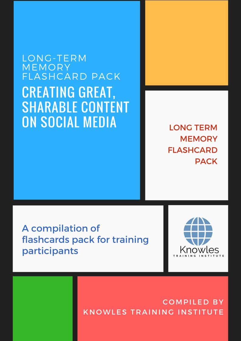 Long-Term Memory Flashcards Pack For Creating Great, Sharable Content On Social Media
