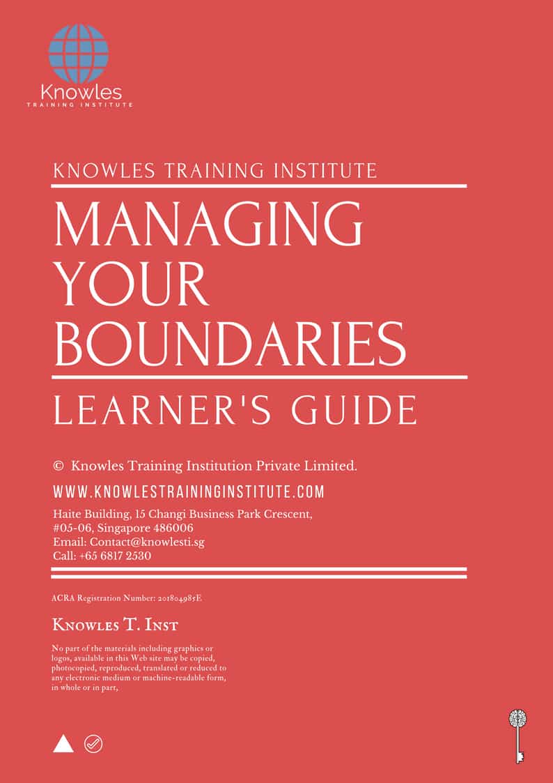 Managing Your Boundaries Learner’s Guide
