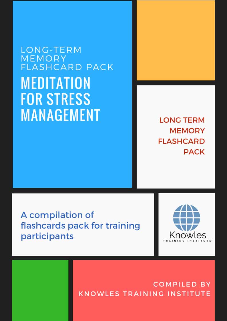 Meditation For Stress Management Long-Term Memory Flashcards Pack