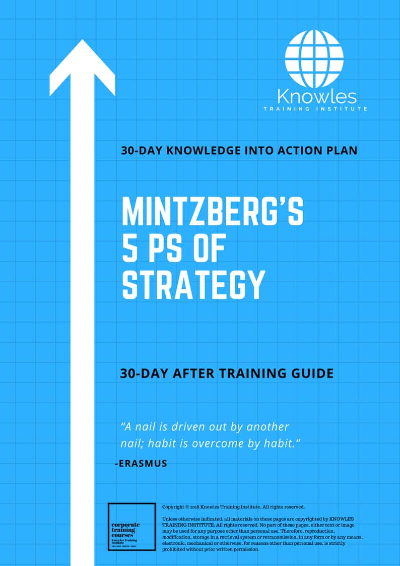 Mintzberg’s 5 Ps Of Strategy 30-Day Action Plan
