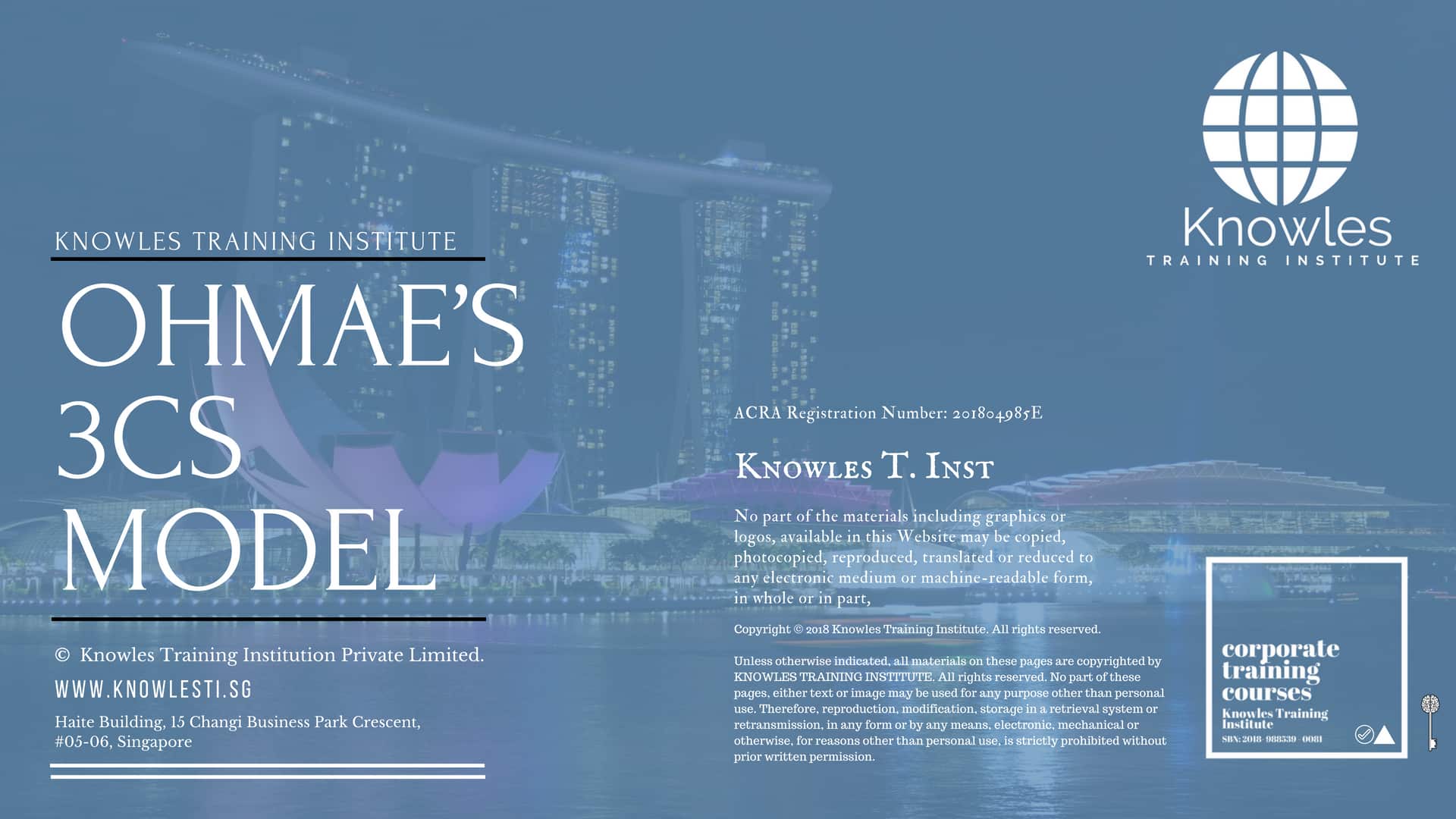 Ohmae’S 3Cs Model Course in Singapore