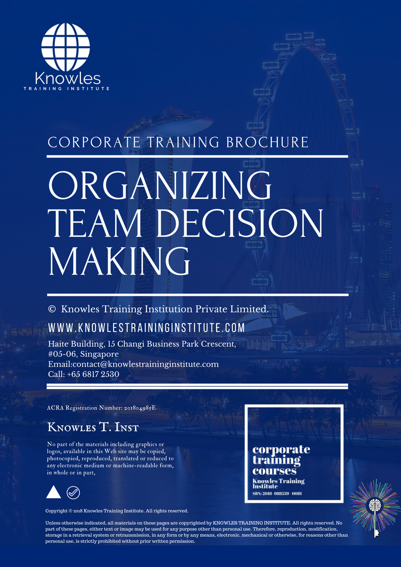Organizing Team Decision Making Course Brochure