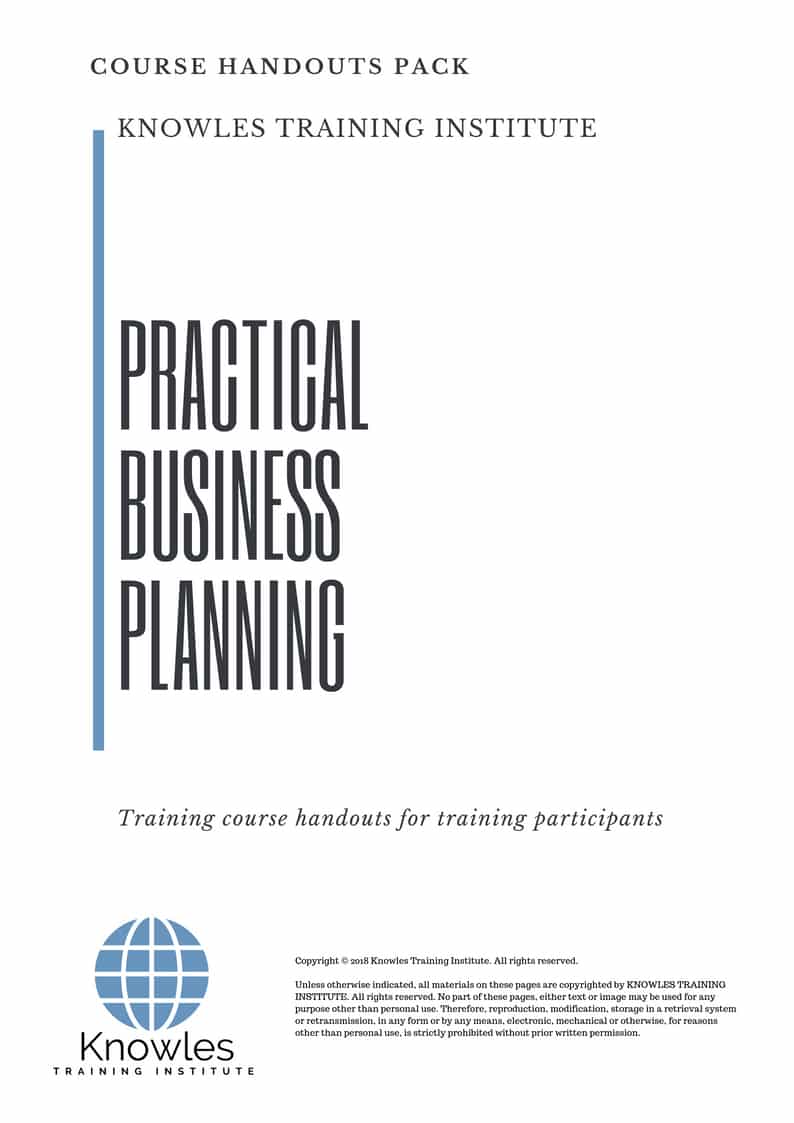 Practical Business Planning Course Handouts