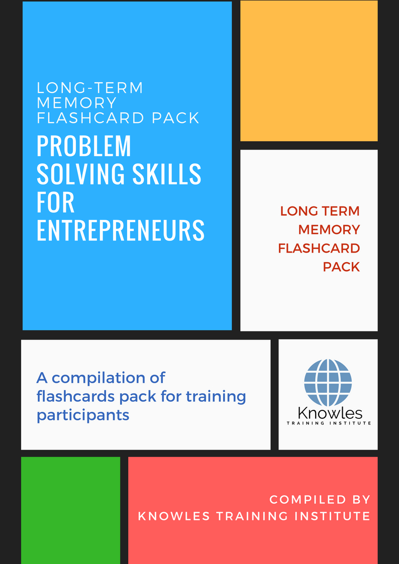 Problem Solving Skills For Entrepreneurs Long-Term Memory Flashcards Pack
