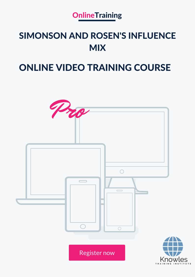 Simonson And Rosen’s Influence Mix Online Video Course