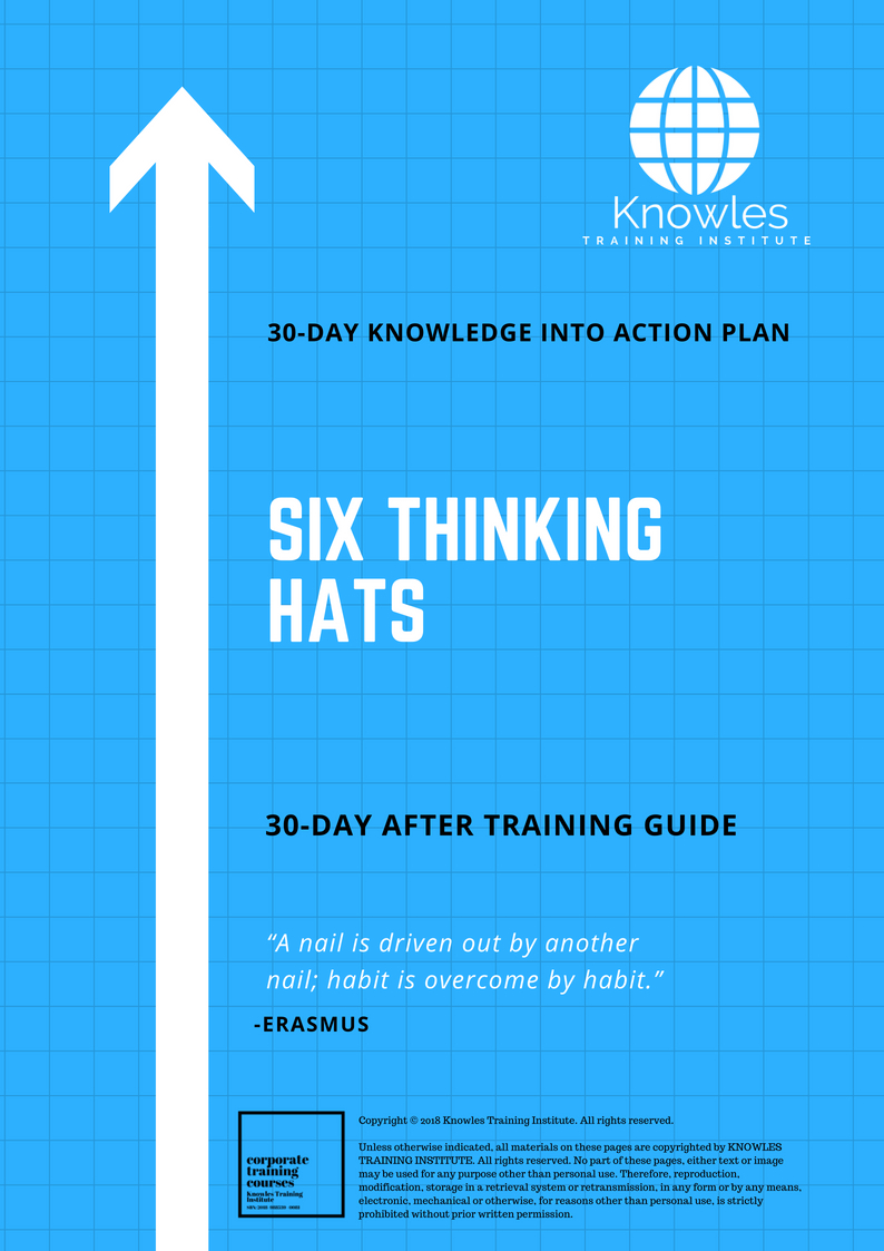 Six Thinking Hats 30-Day Action Plan