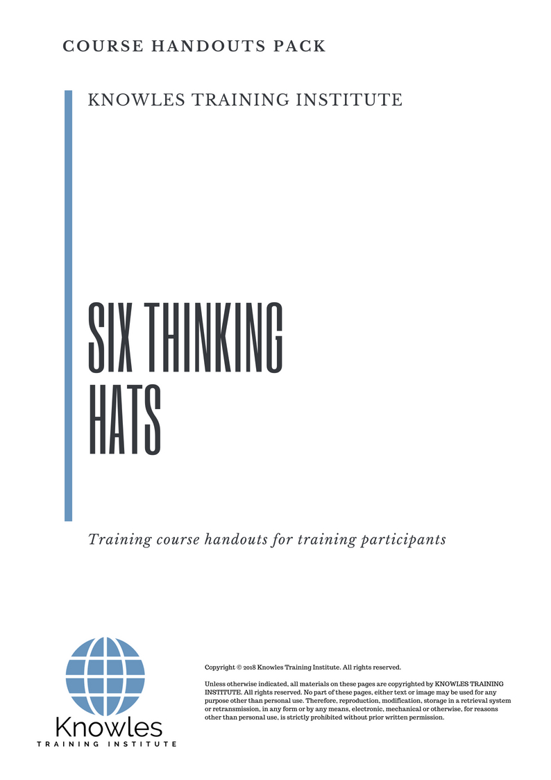 Six Thinking Hats Course Handouts