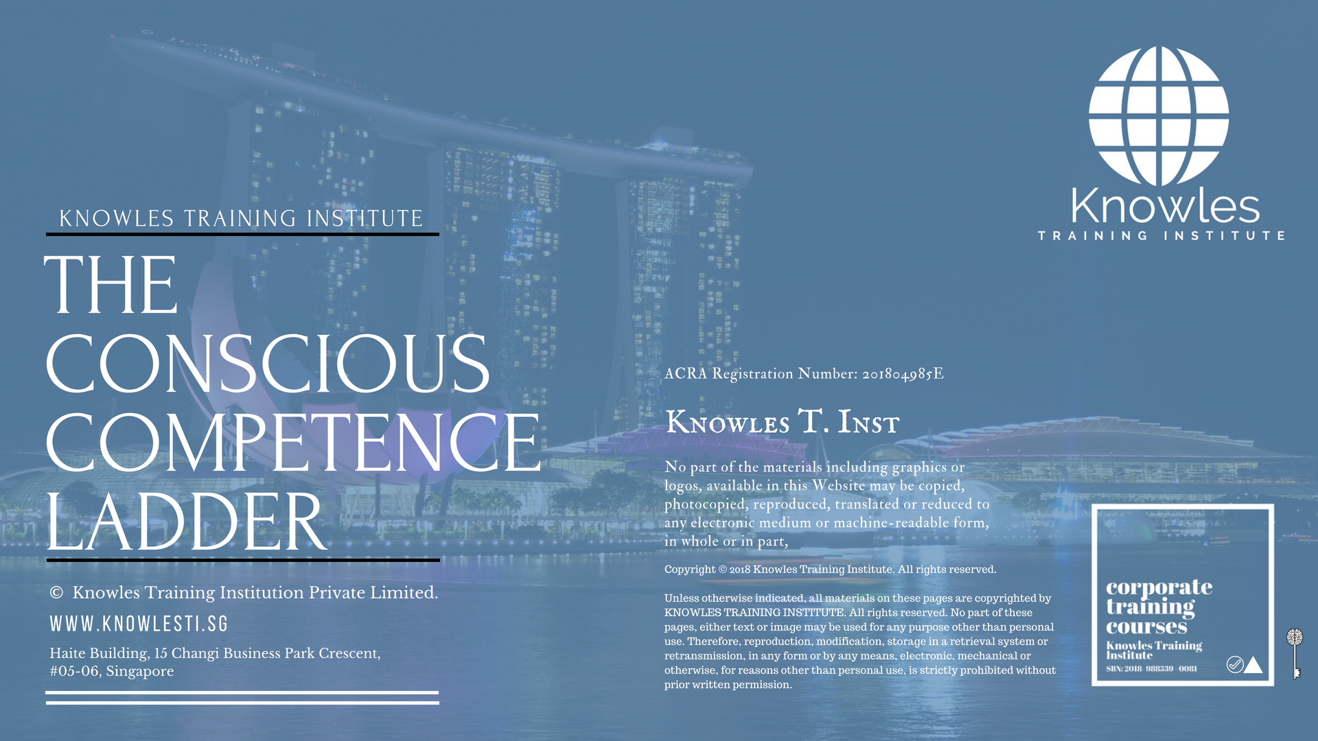 The Conscious Competence Ladder Course in Singapore