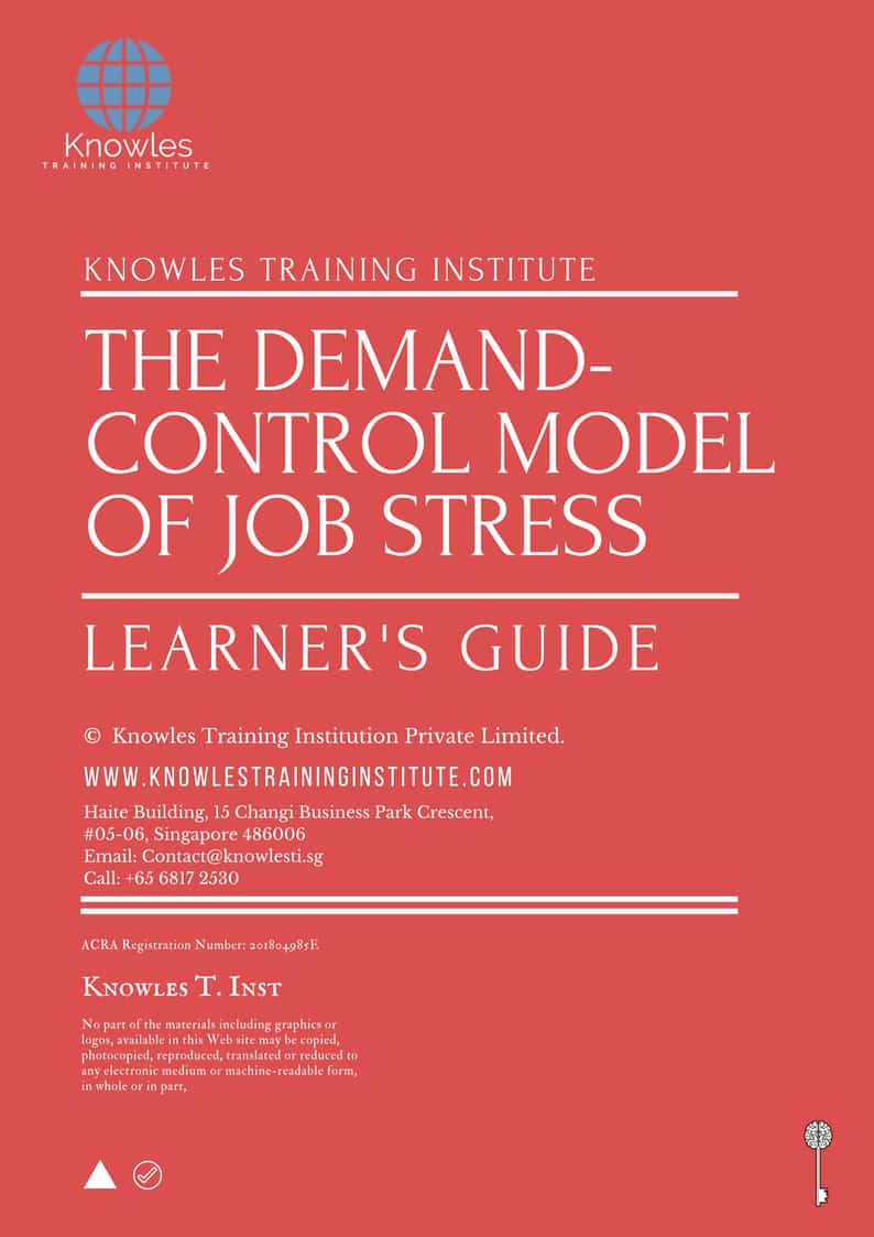 The Demand-Control Model Of Job Stress Learner’s Guide