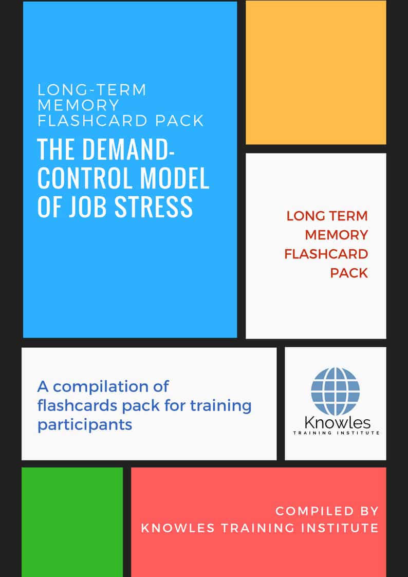 The Demand-Control Model Of Job Stress Long-Term Memory Flashcards Pack