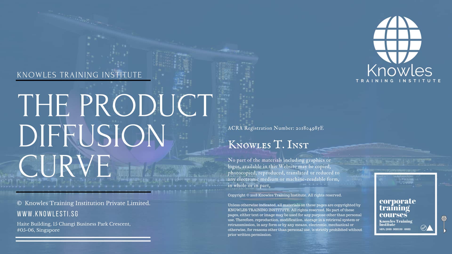 The Product Diffusion Curve Course in Singapore