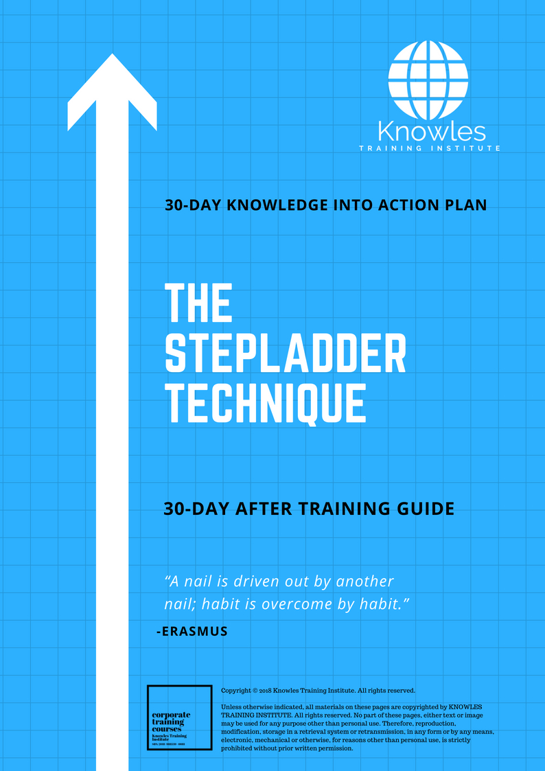 The Stepladder Technique 30-Day Action Plan