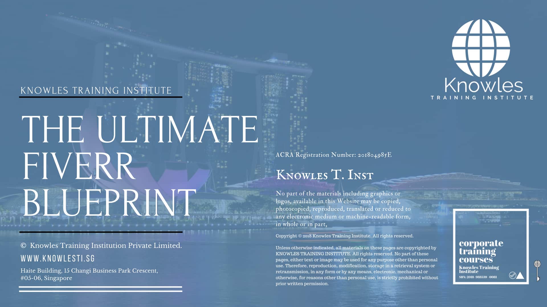 The Ultimate Fiverr Blueprint Training Course in Singapore