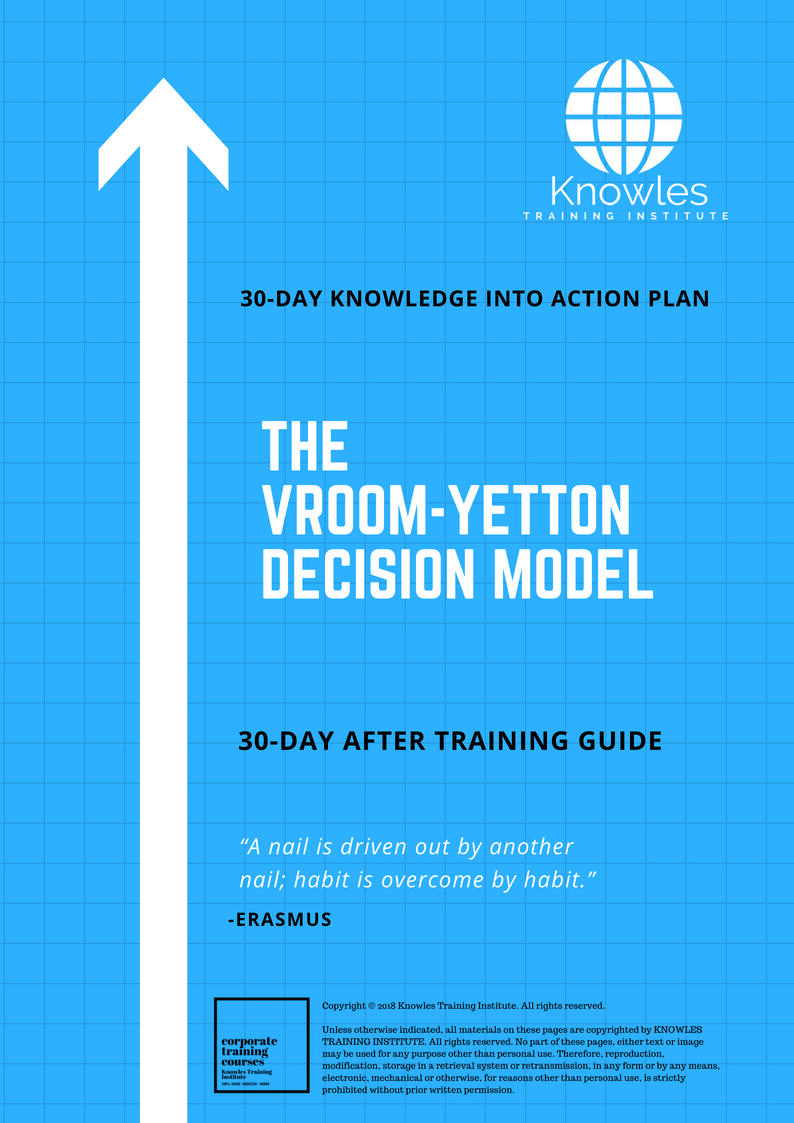 The Vroom-Yetton Decision Model 30-Day Action Plan