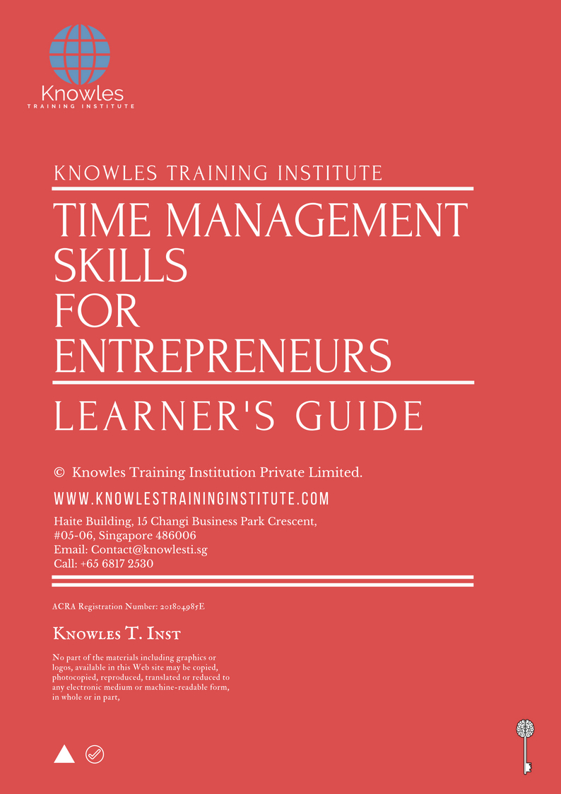 Time Management Skills For Entrepreneurs Learner’s Guide
