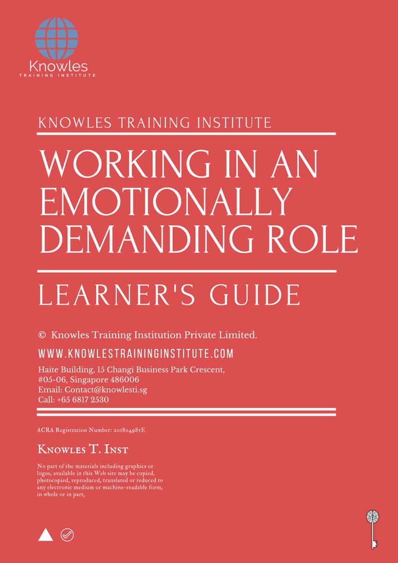 Working In An Emotionally Demanding Role Learner’s Guide