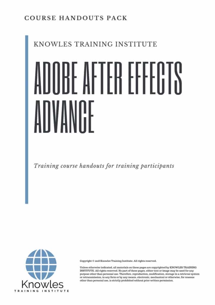 Adobe After Effects Advance Course Handouts