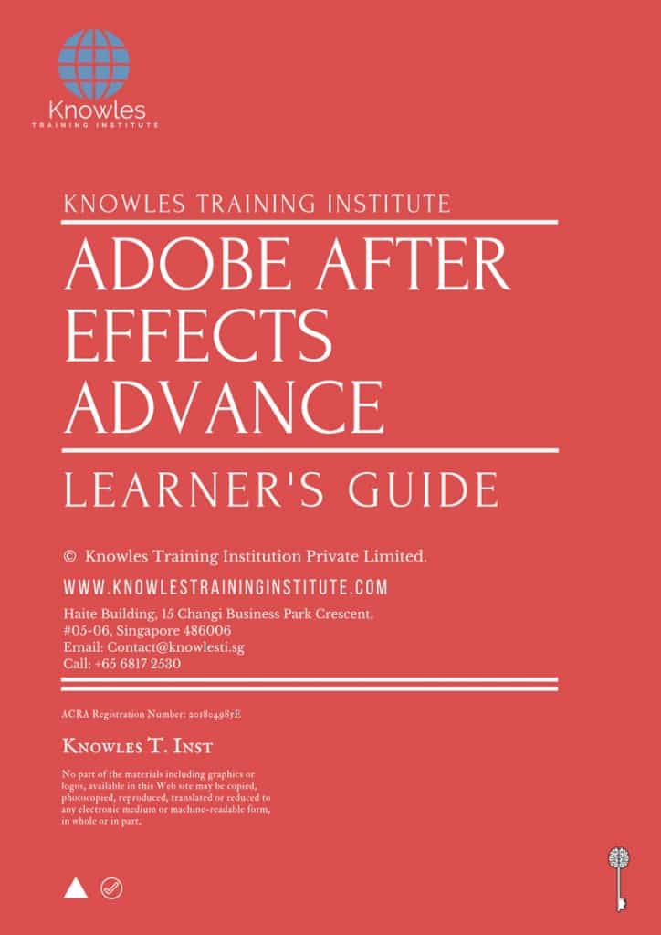 Adobe After Effects Advance Training Course Learner’s Guide